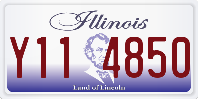 IL license plate Y114850