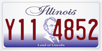 IL license plate Y114852