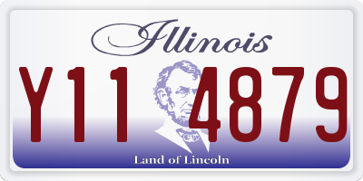 IL license plate Y114879