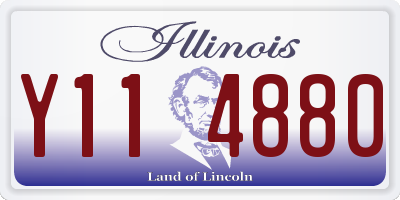 IL license plate Y114880