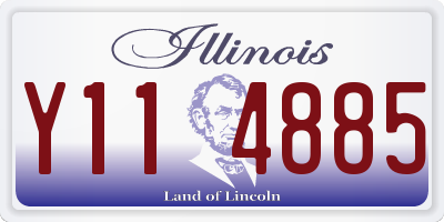 IL license plate Y114885