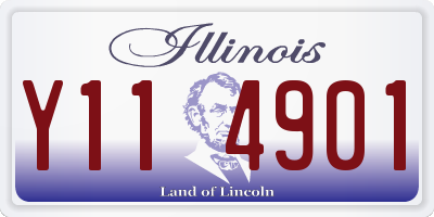 IL license plate Y114901