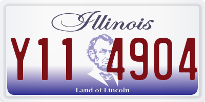 IL license plate Y114904