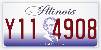 IL license plate Y114908