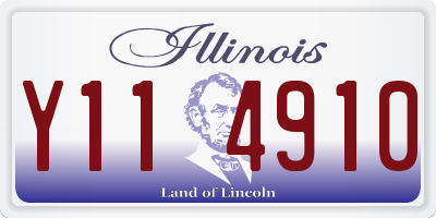 IL license plate Y114910