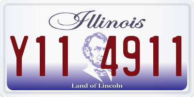 IL license plate Y114911
