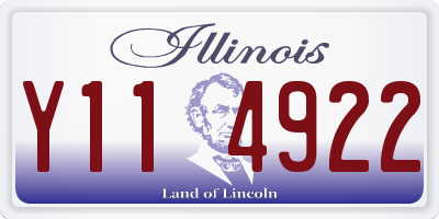 IL license plate Y114922