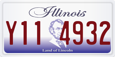 IL license plate Y114932