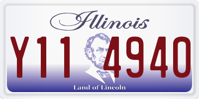 IL license plate Y114940