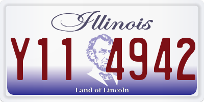 IL license plate Y114942