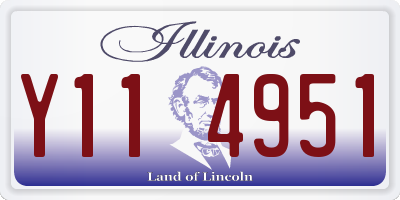 IL license plate Y114951