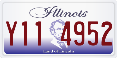 IL license plate Y114952
