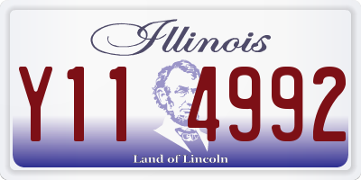IL license plate Y114992
