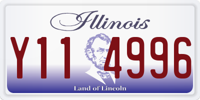 IL license plate Y114996