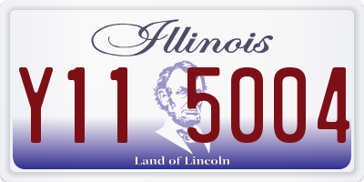 IL license plate Y115004
