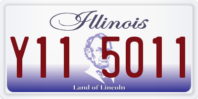 IL license plate Y115011