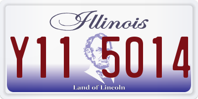 IL license plate Y115014