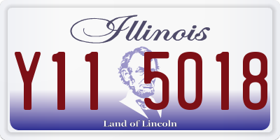 IL license plate Y115018