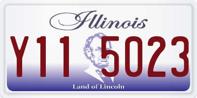 IL license plate Y115023