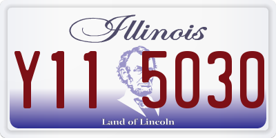 IL license plate Y115030