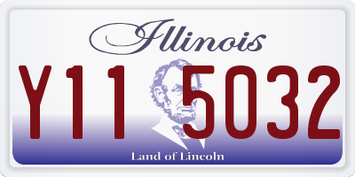 IL license plate Y115032