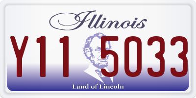IL license plate Y115033