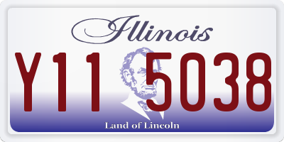 IL license plate Y115038