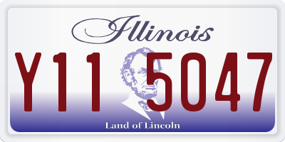 IL license plate Y115047