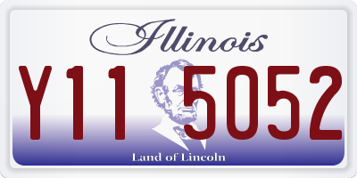 IL license plate Y115052
