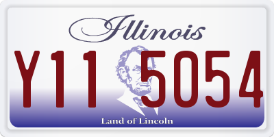 IL license plate Y115054