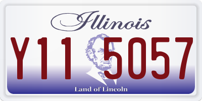 IL license plate Y115057