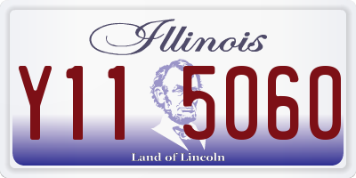 IL license plate Y115060