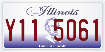 IL license plate Y115061
