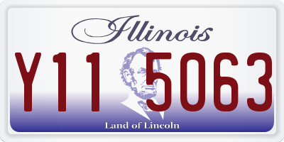 IL license plate Y115063