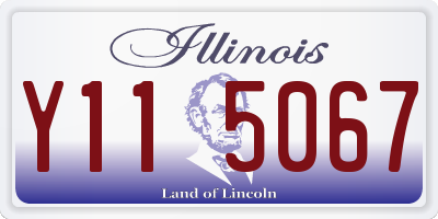 IL license plate Y115067