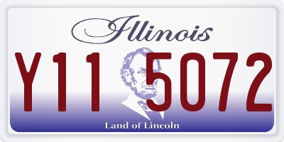 IL license plate Y115072