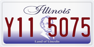 IL license plate Y115075