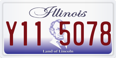 IL license plate Y115078