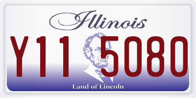 IL license plate Y115080