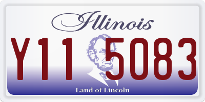 IL license plate Y115083