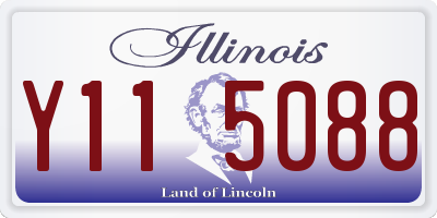 IL license plate Y115088