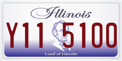 IL license plate Y115100