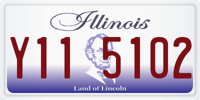 IL license plate Y115102