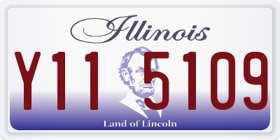 IL license plate Y115109
