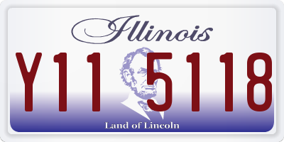 IL license plate Y115118