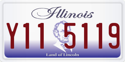 IL license plate Y115119