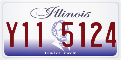 IL license plate Y115124