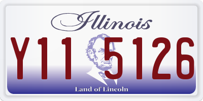 IL license plate Y115126
