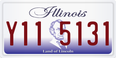 IL license plate Y115131