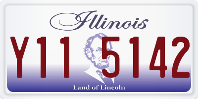 IL license plate Y115142